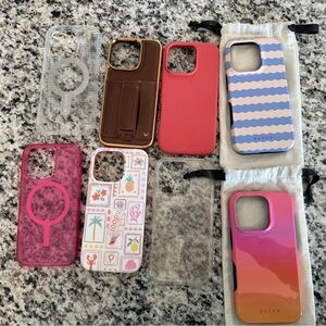 iPhone 16 pro Phone Case Collection - Pink, Brown, and Multicolor